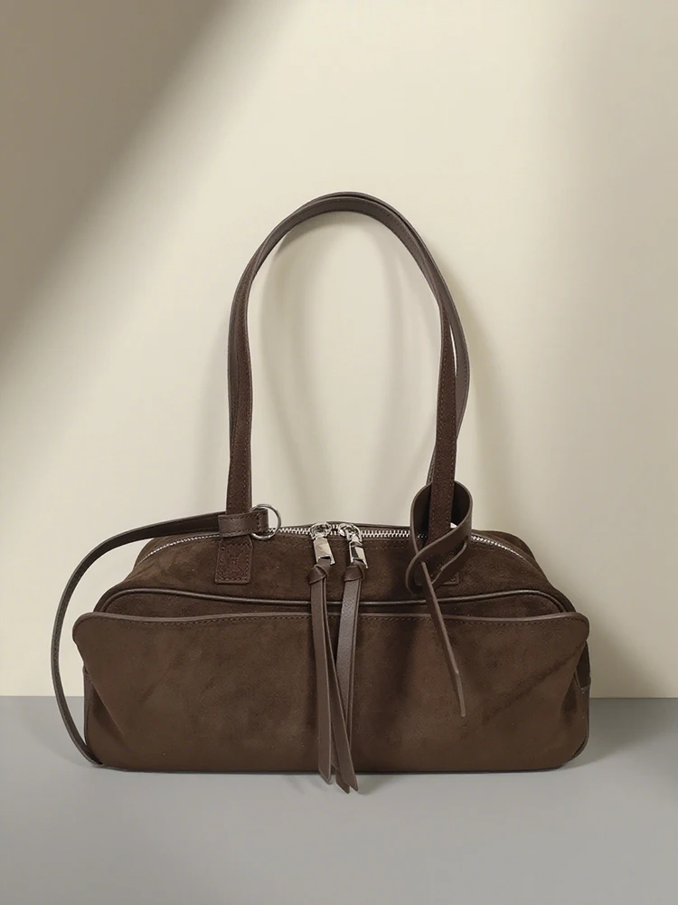 Года, замшевые женские сумки на плечо из воловьей кожи