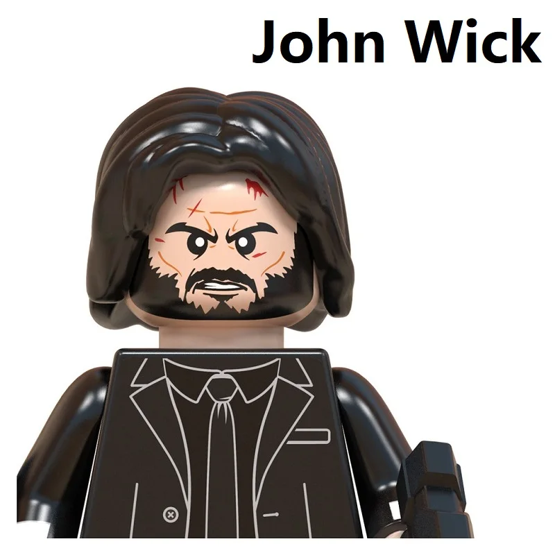 John wick building blocks мини-фигурки