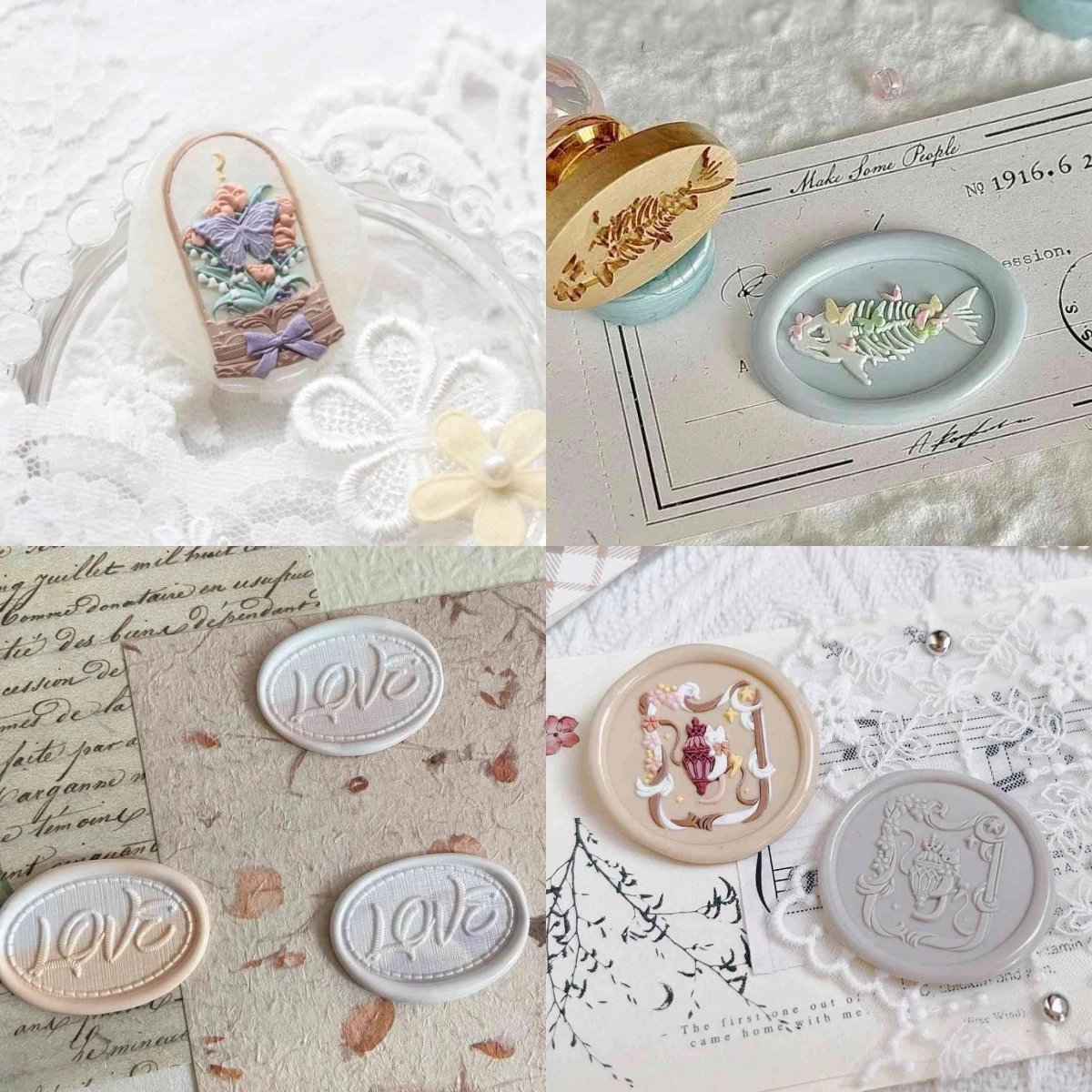 С главой, восковая печать