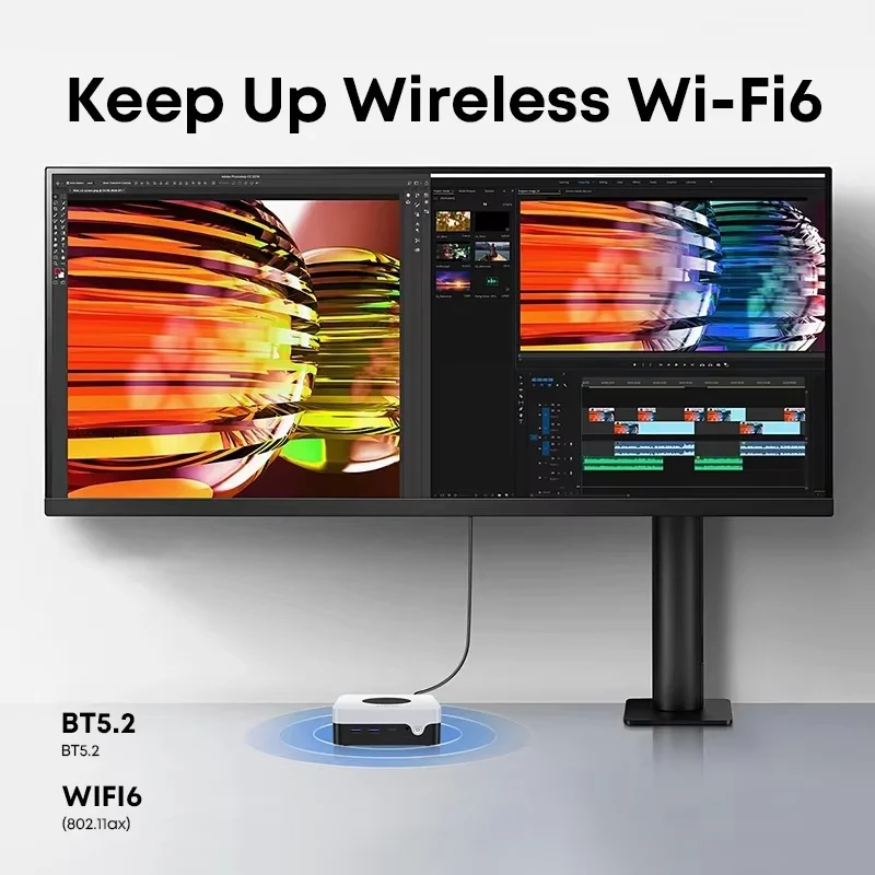 Мини-пк chuwi larkbox x с концентратором usb c intel n100 (3 - Фотография_5