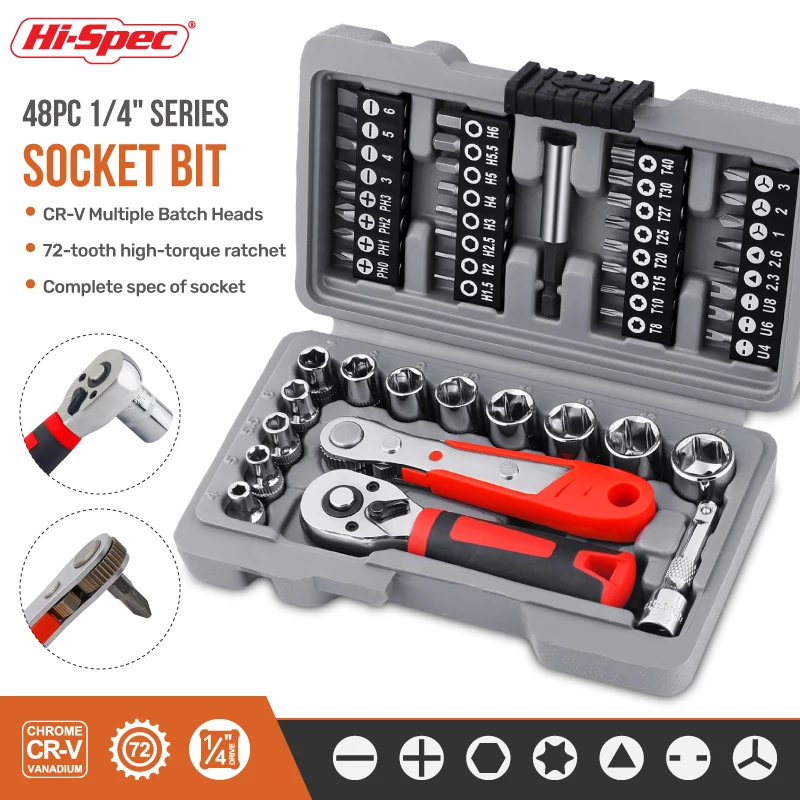 Hi-spec 126 в 1, набор торцевых