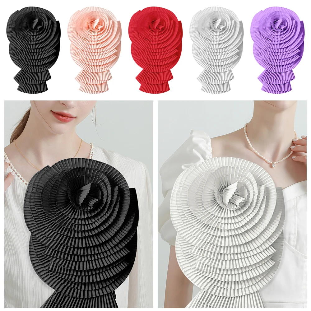 Diy sew 3d плиссированная цветочная ткань - Фотография_3