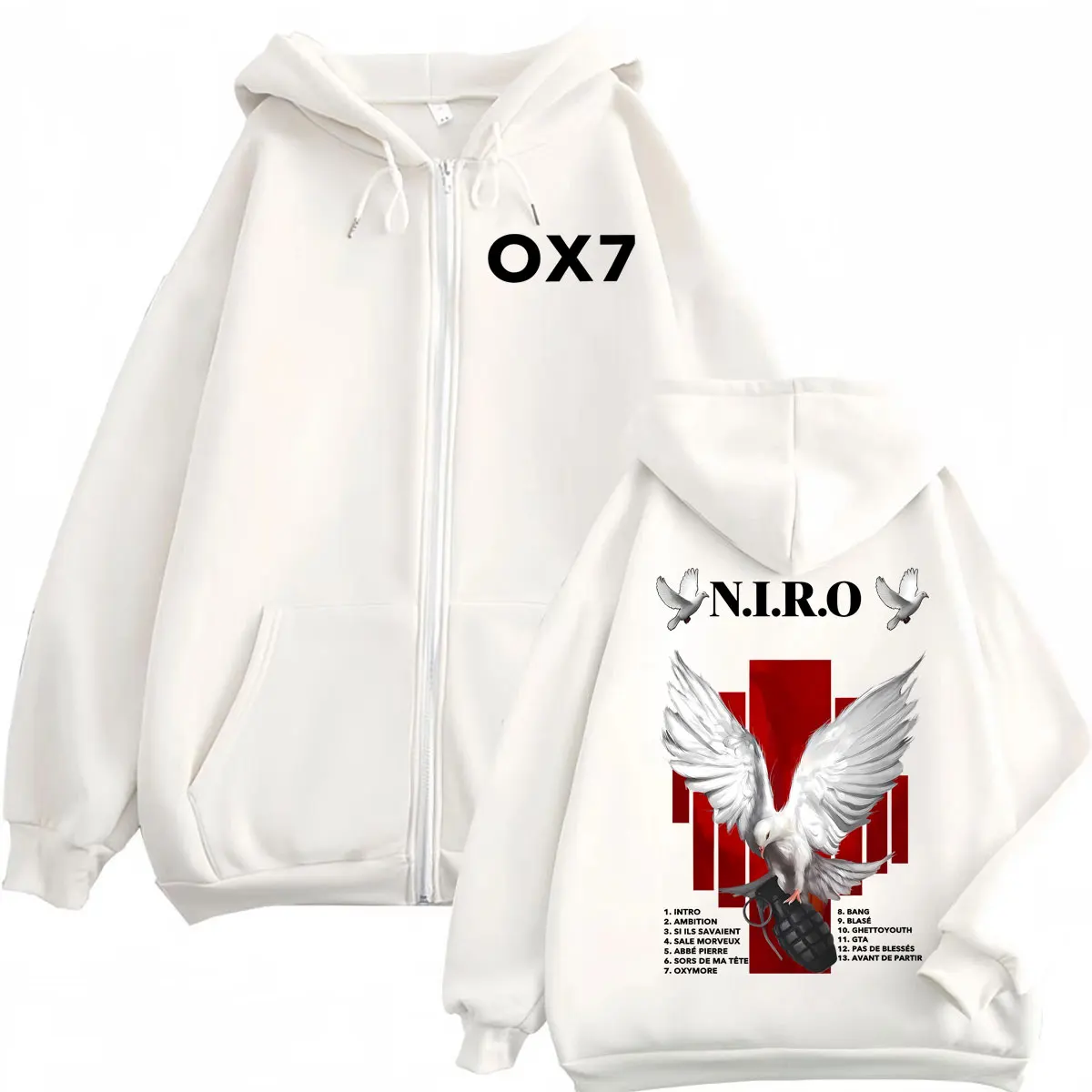 Рэпер niro ox7 album merch толстовка - Фотография_2