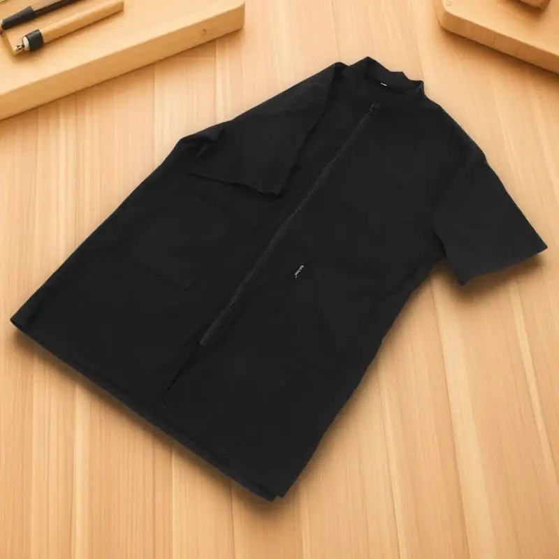 Черная водонепроницаемая одежда для косметолога для домашних животных - Фотография_6