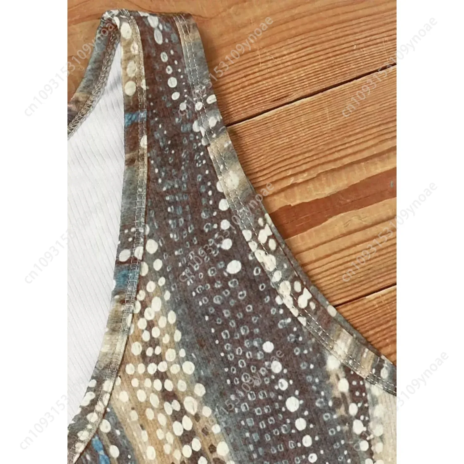 Мандала винтажные топы на бретелях с графическим принтом - Фотография_6