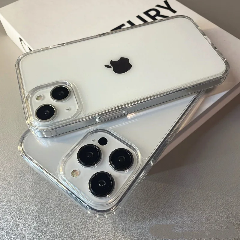Роскошный прозрачный мягкий акриловый чехол для телефона для iphone 17 - Фотография_2