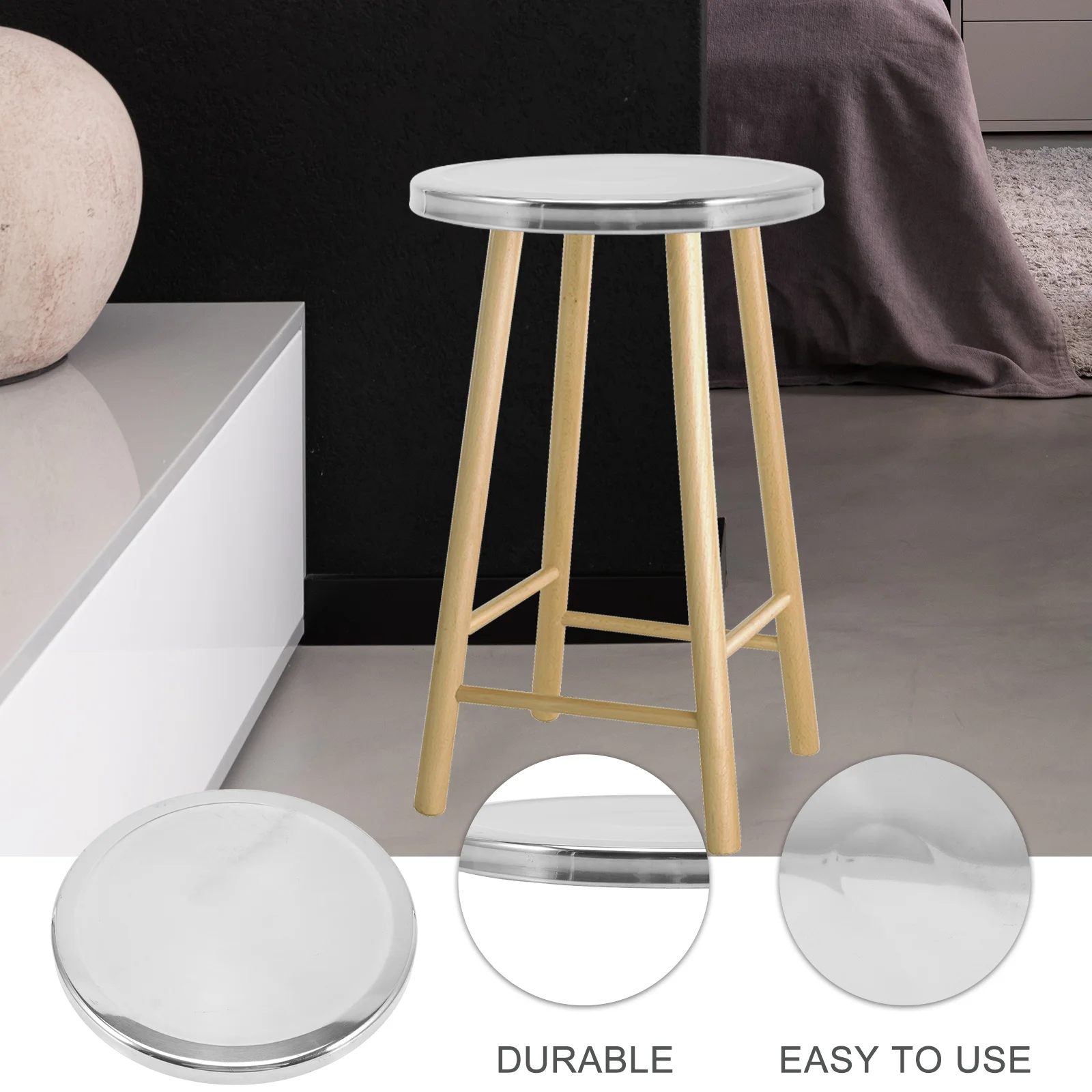 Круглая крышка табурета из нержавеющей - Фотография_4