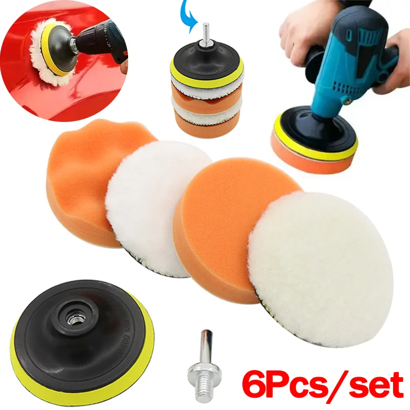 3-7-дюймовый комплект губок для полировки автомобиля