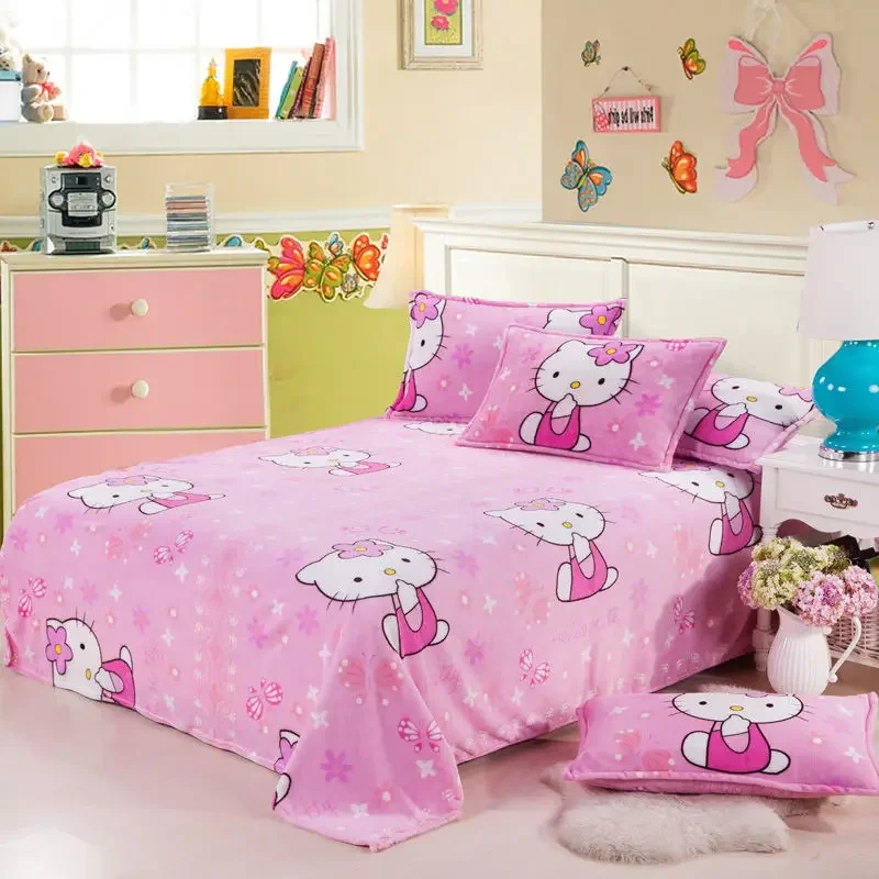 Sanrio hello kitty коралловое флисовое