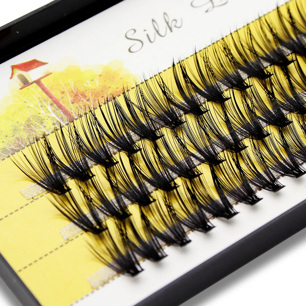 Супер толстые наращивание ресниц с хвостом феникса - Фотография_3