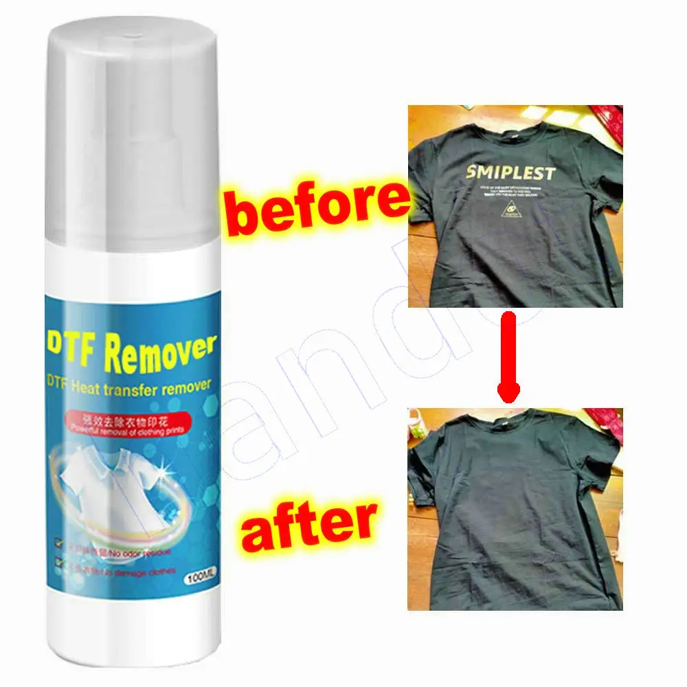 Dtf remove liquid textile vinyl