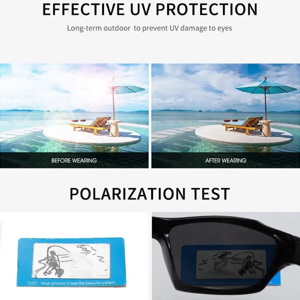 Uv400 поляризационные солнцезащитные очки для езды на велосипеде - Фотография_3