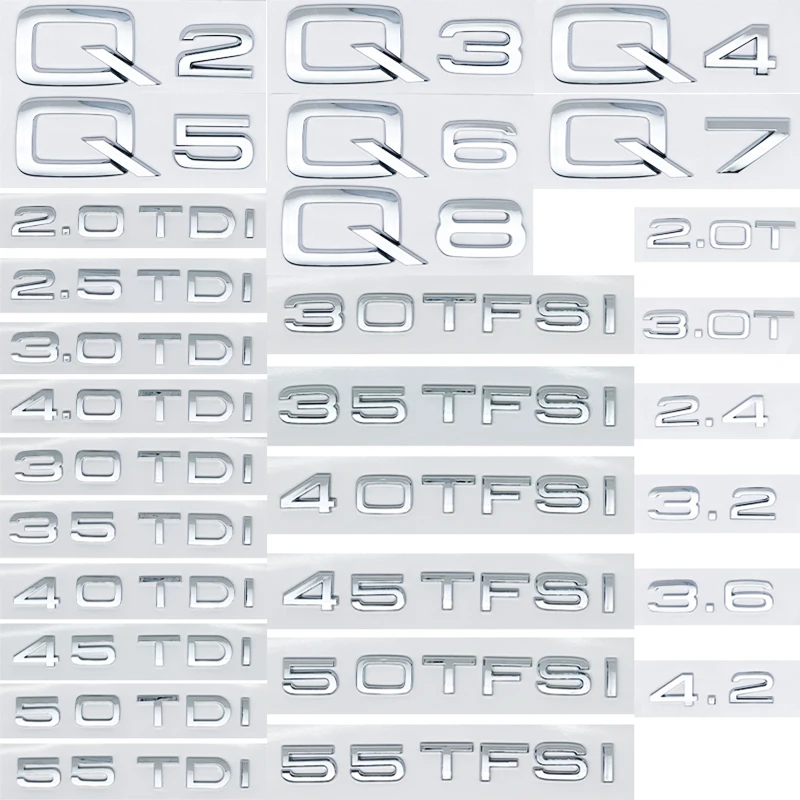 Цифры abs буквы q2 q3 q4 q5 q6 q7 q8 30 35 40 45 50 55 tdi tfsi 2 - Фотография_2