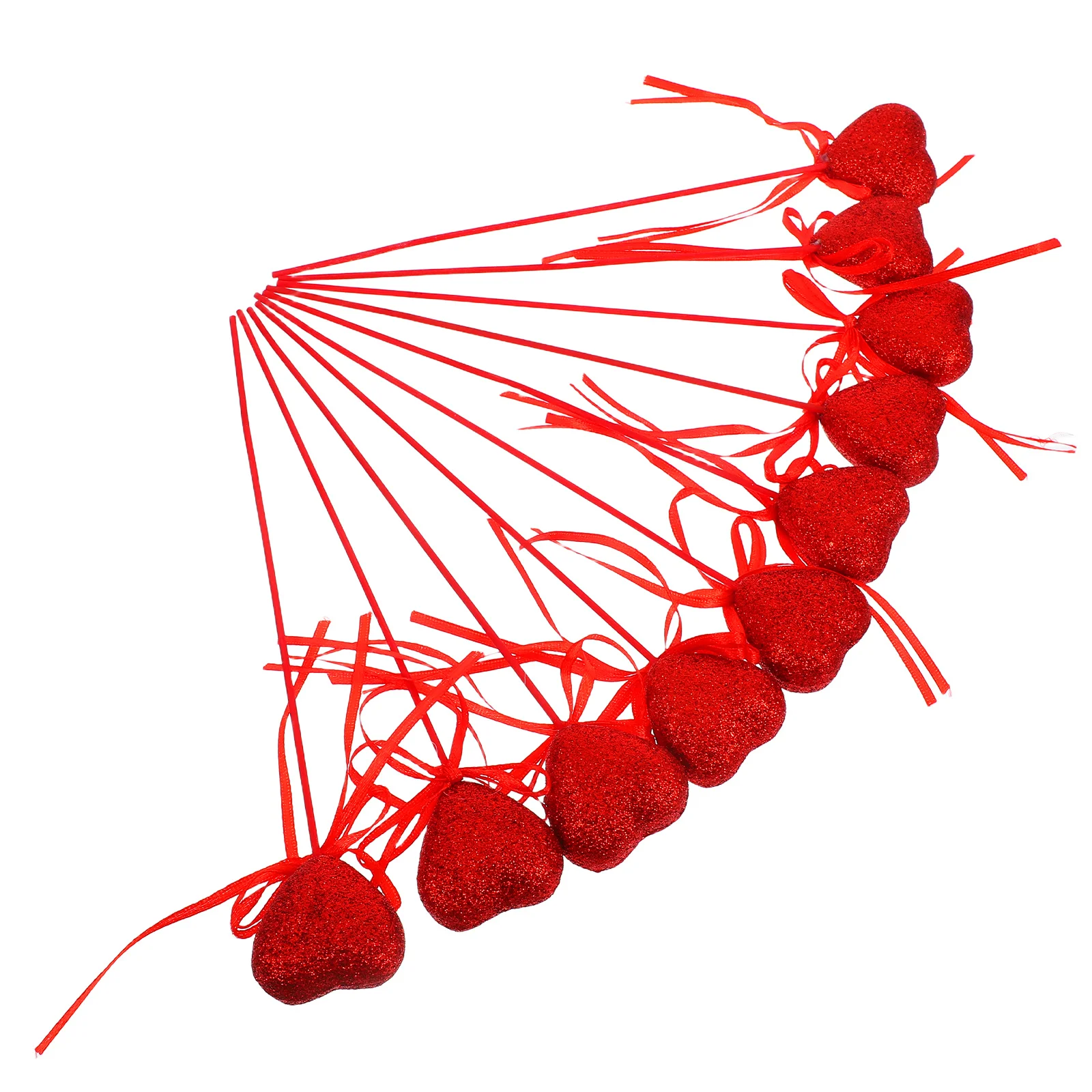 Блестящий бант с сердечками для дня святого валентина - Фотография_5