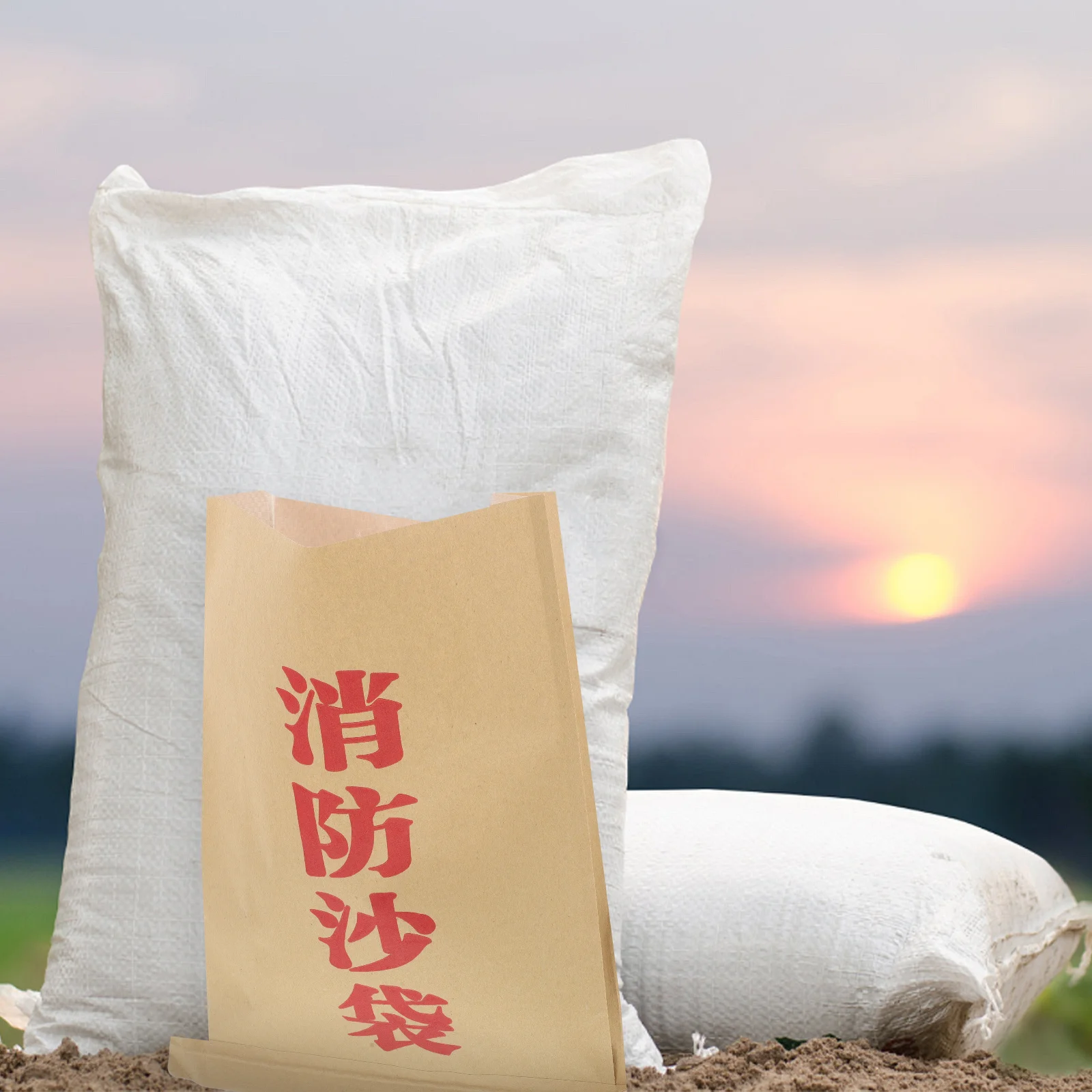 Мешки с песком из крафт-бумаги