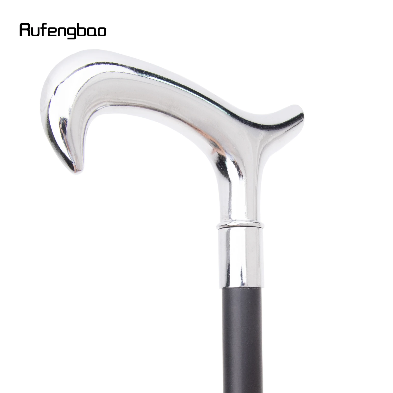 Белая т-образная модная джентльменская трость - Фотография_5