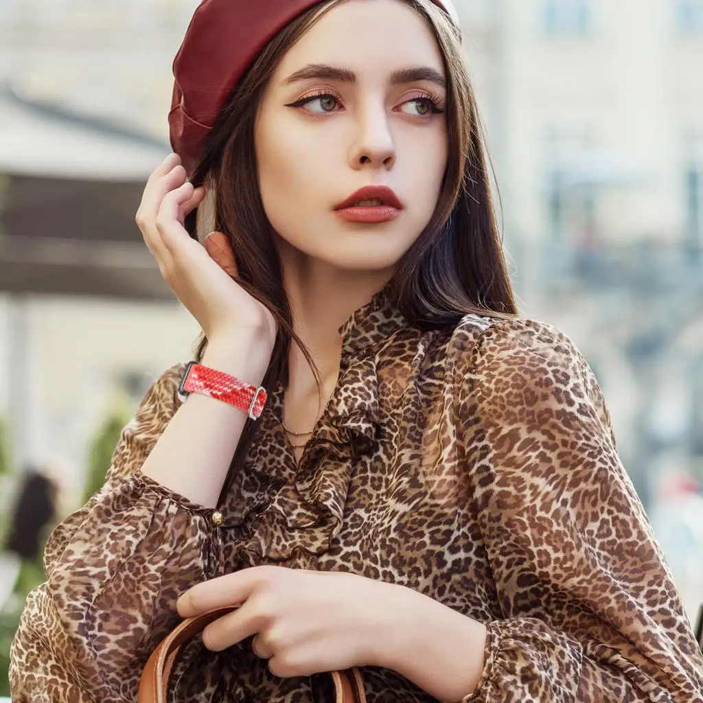 Плетеный ремешок solo loop для часов huawei fit 3 4 - Фотография_6