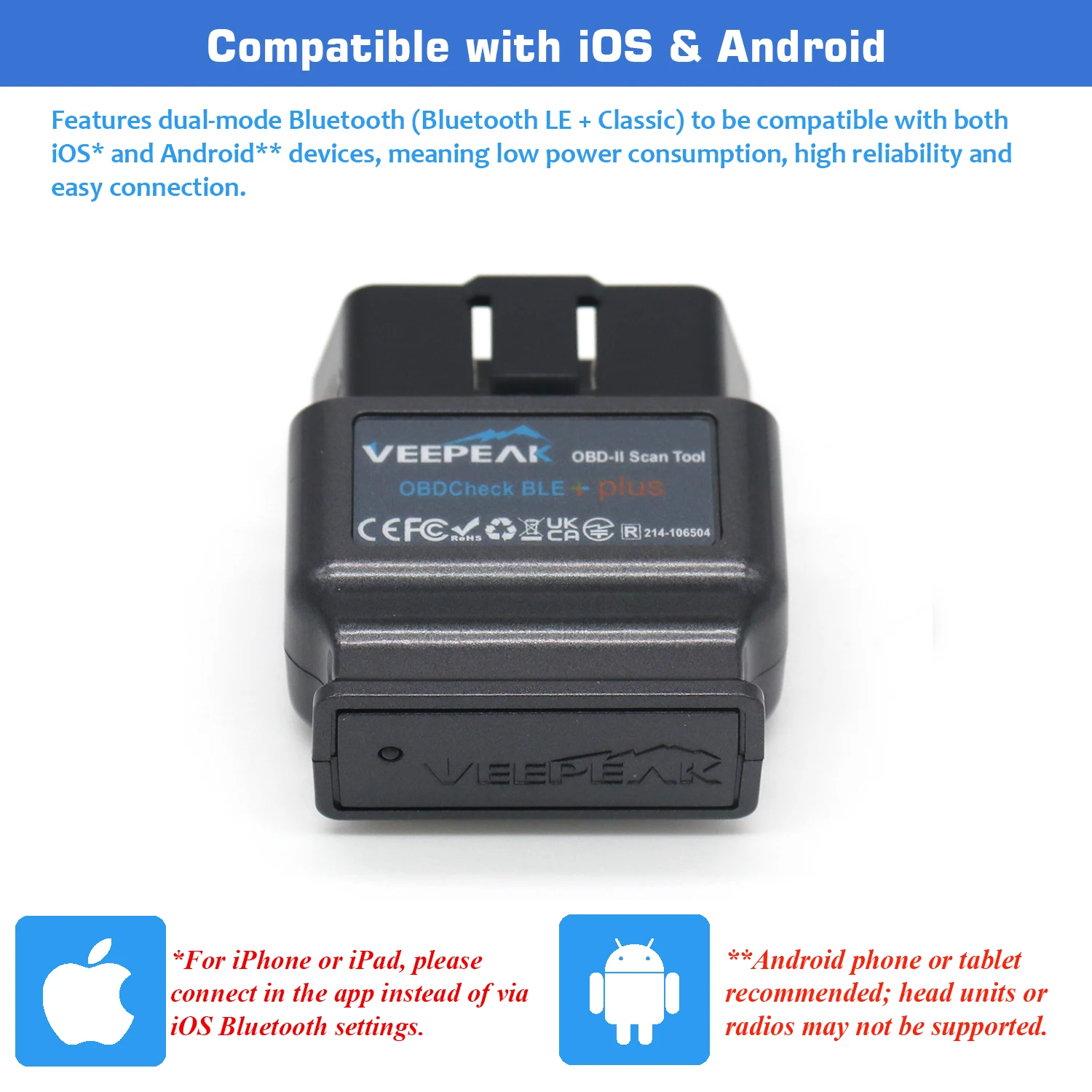 Veepeak obdcheck ble + bluetooth - Фотография_4