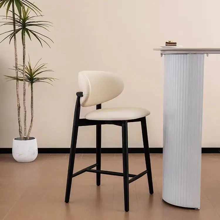 Легкий роскошный современный барный стул с изогнутыми спинками - Фотография_6