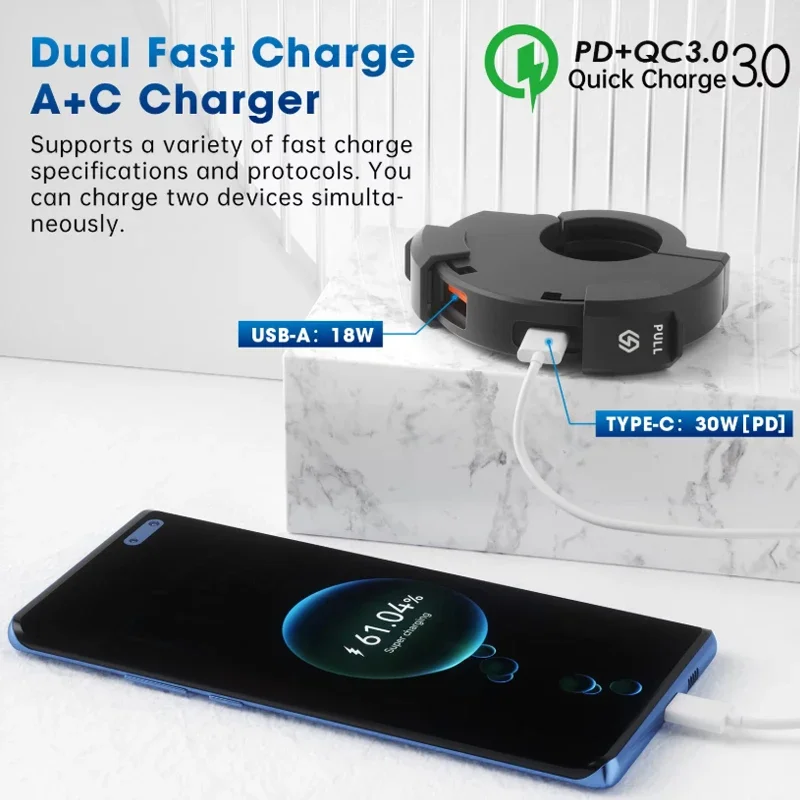 Мотоциклетное быстрое зарядное устройство usb - Фотография_3