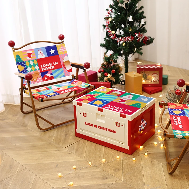 Складной декоративный стул с рождественской тематикой - Фотография_2