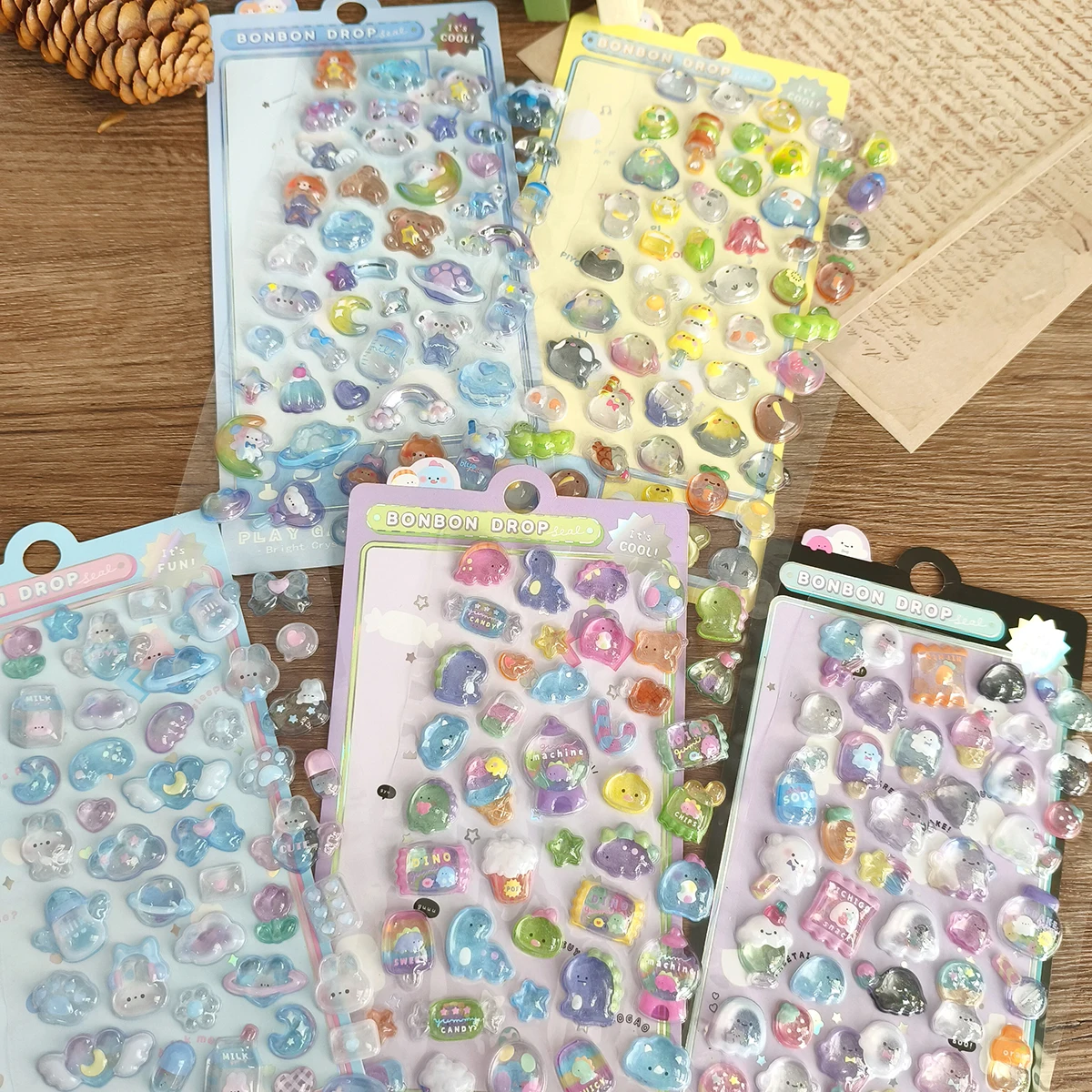 Kawaii 3d наклейки милый мультфильм