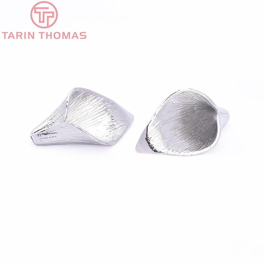 8x14 мм 10x19 мм 24 к позолоченные латунные бусины с цветком лилии - Фотография_6