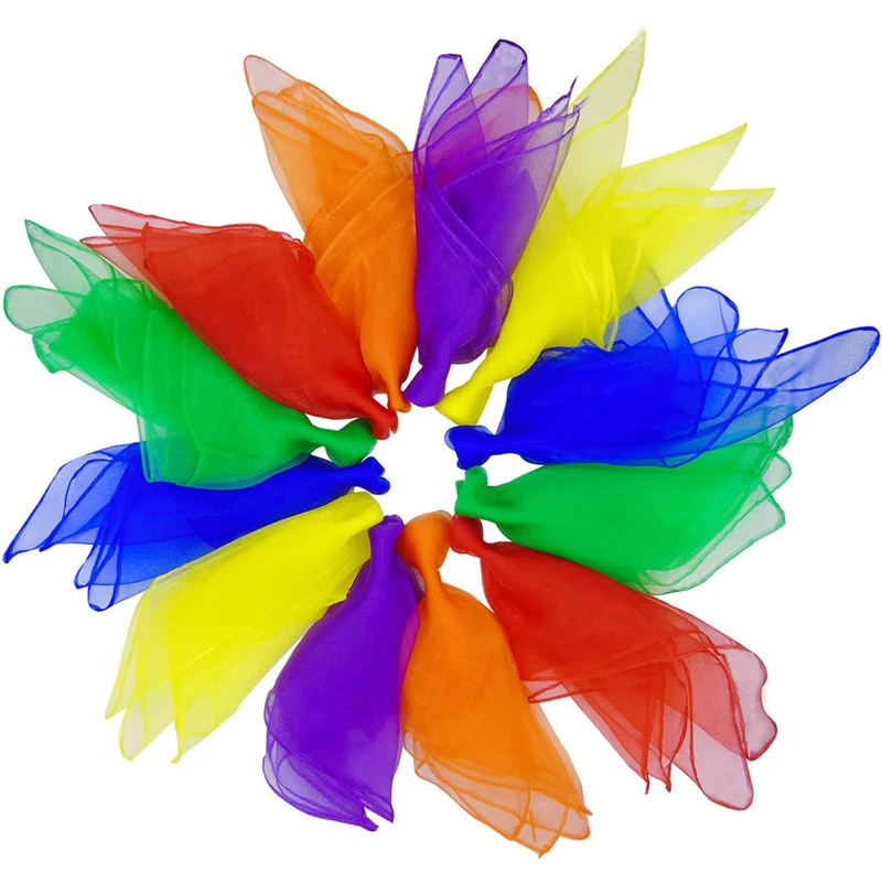 6-цветные шарфы для жонглирования для детей - Фотография_2