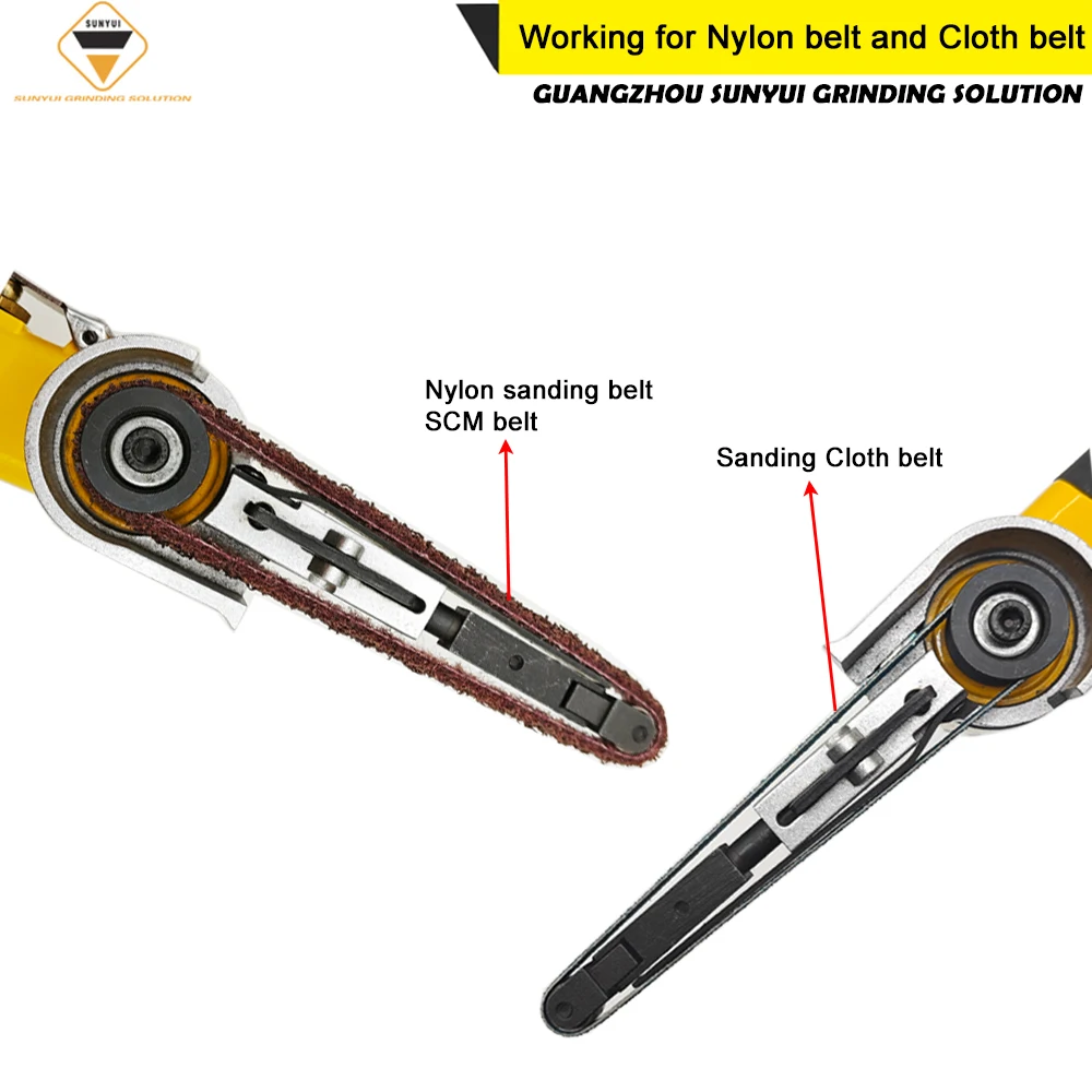 Пневматическая ленточная шлифовальная машина 3/8 дюйма - Фотография_5