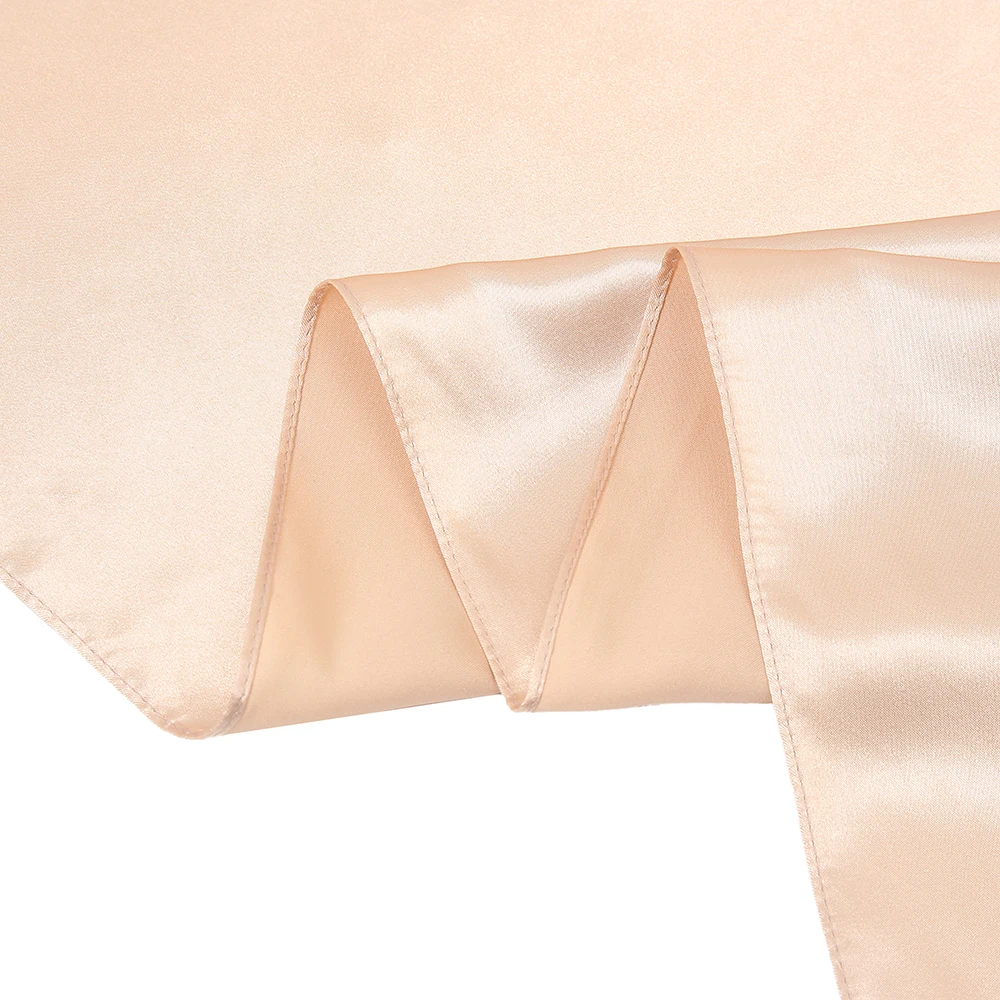 Шелковый атласный шарф-хиджаб - Фотография_5