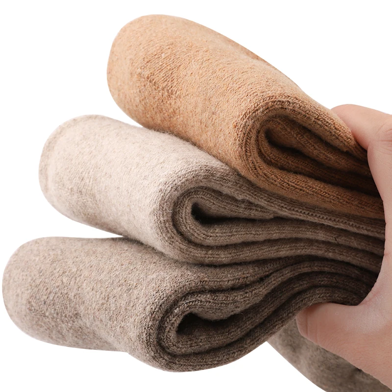 5 пар простых толстых шерстяных носков для мужчин - Фотография_6