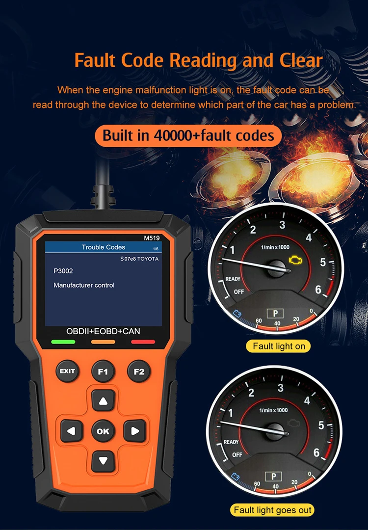 Сканер obd2 m519 диагностический - Фотография_2