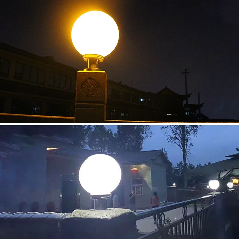 Светодиодная круглая шаровая лампа для улицы - Фотография_4