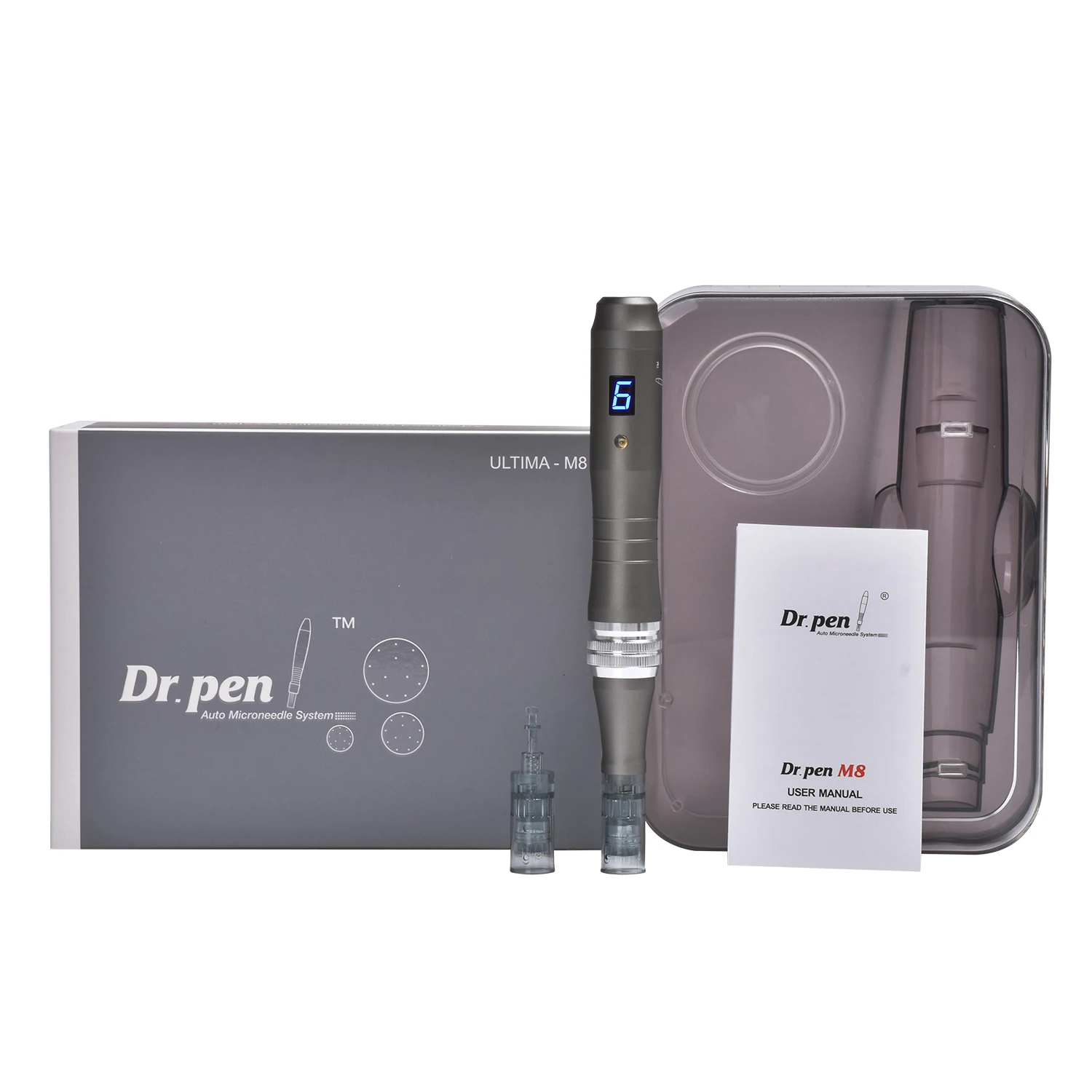 Оригинальная ручка dr pen ultima m8 с 22 картриджами - Фотография_6