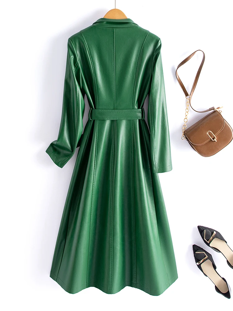 Женский тренчкот из овечьей кожи - Фотография_2