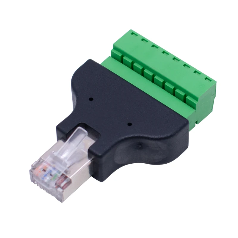Rj45 к винтовой клемм блок 8p разъем - Фотография_5