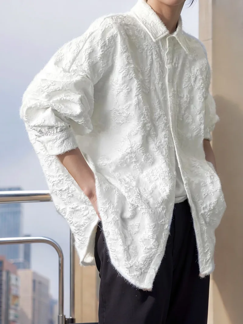 2xl белая новая мятая жаккардовая