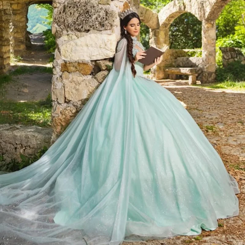 Мятно-зеленые платья quinceanera - Фотография_4