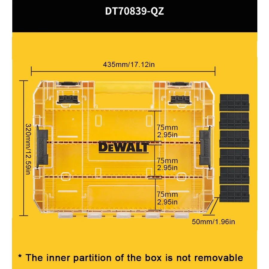 Большой прочный чехол dewalt с разделителем - Фотография_2