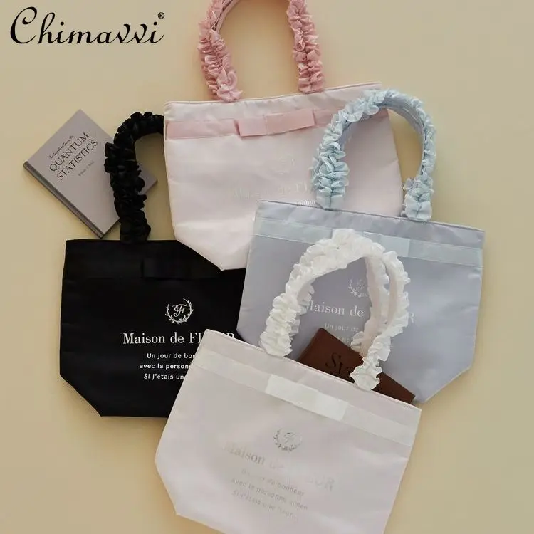 Новые милые женские атласные сумки с серебряными буквами и милым бантом - Фотография_4