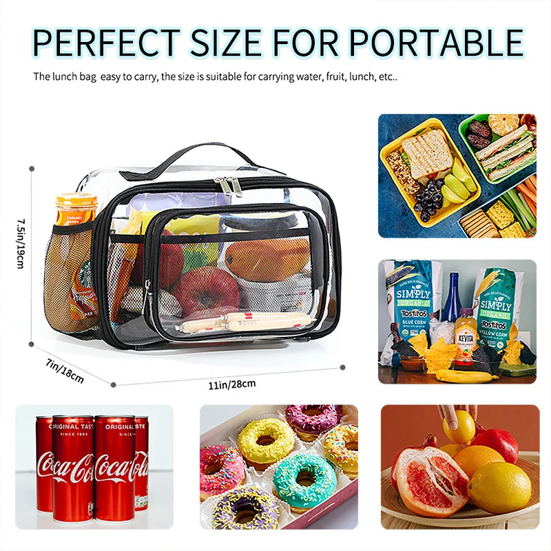 Маленькие прозрачные сумки для обеда для женщин - Фотография_6