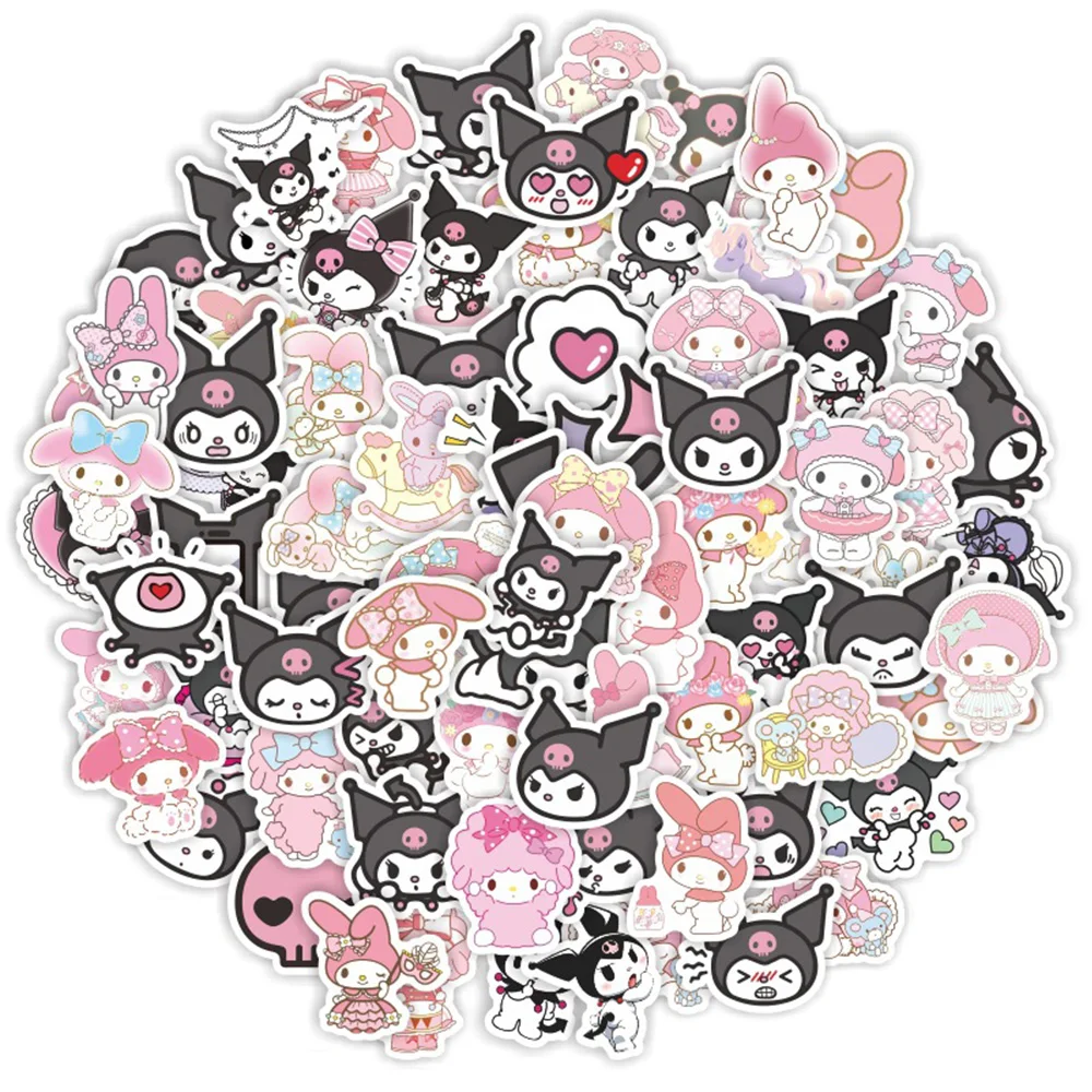 Милые мультяшные наклейки kawaii my melody kuromi