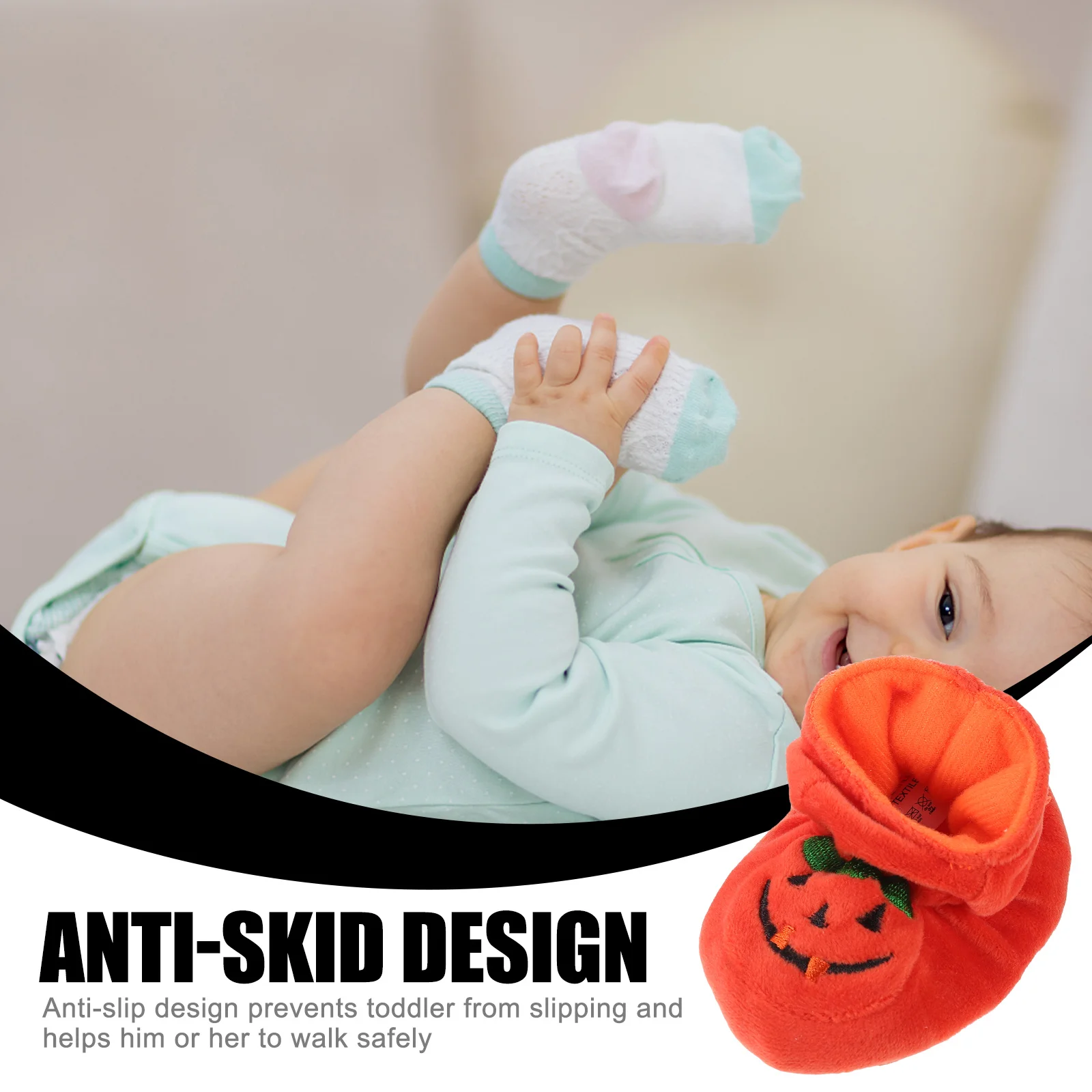 1 пара противоскользящих хлопковых туфель для малышей - Фотография_4