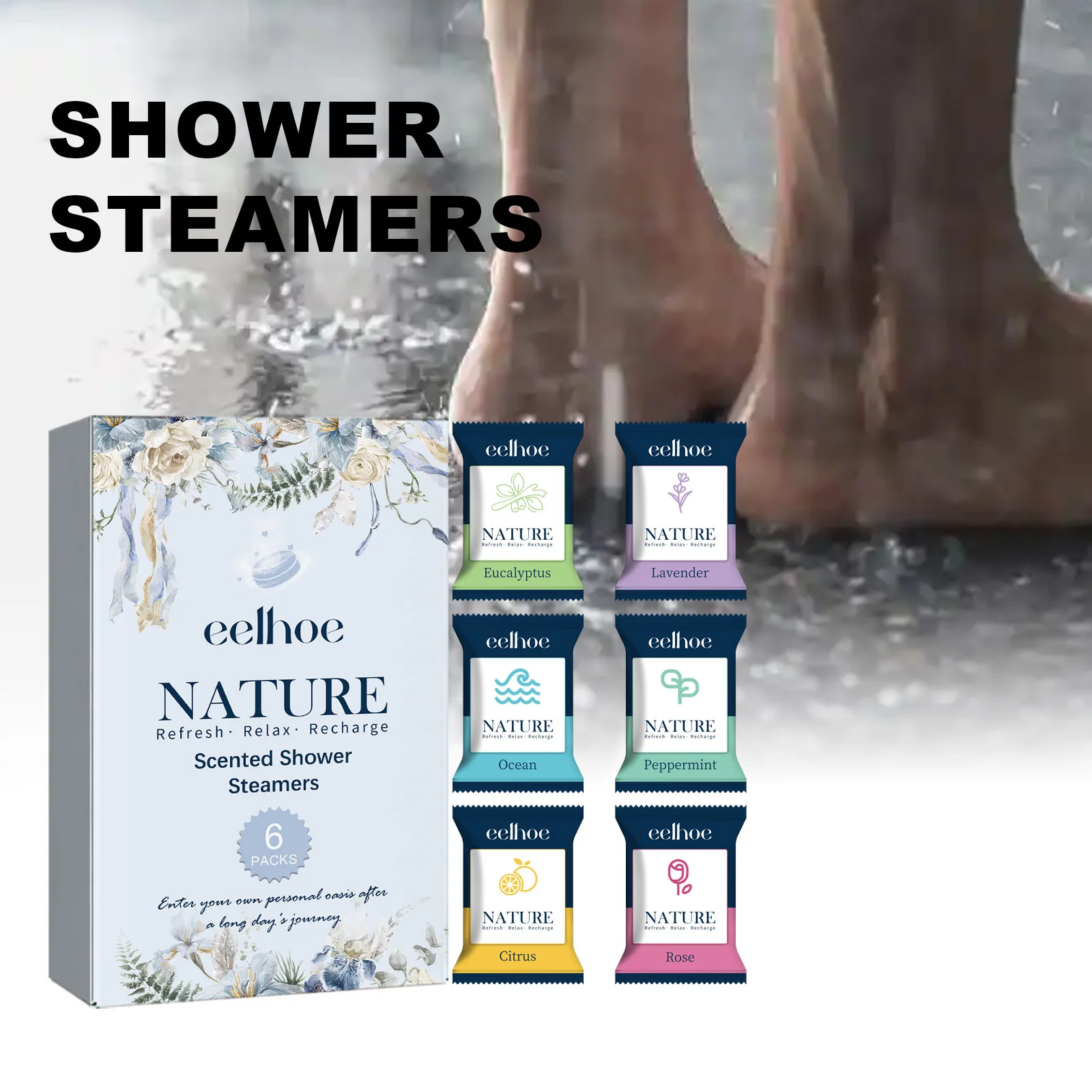 Eelhoe успокаивающие таблетки для ванны для снятия стресса - Фотография_3