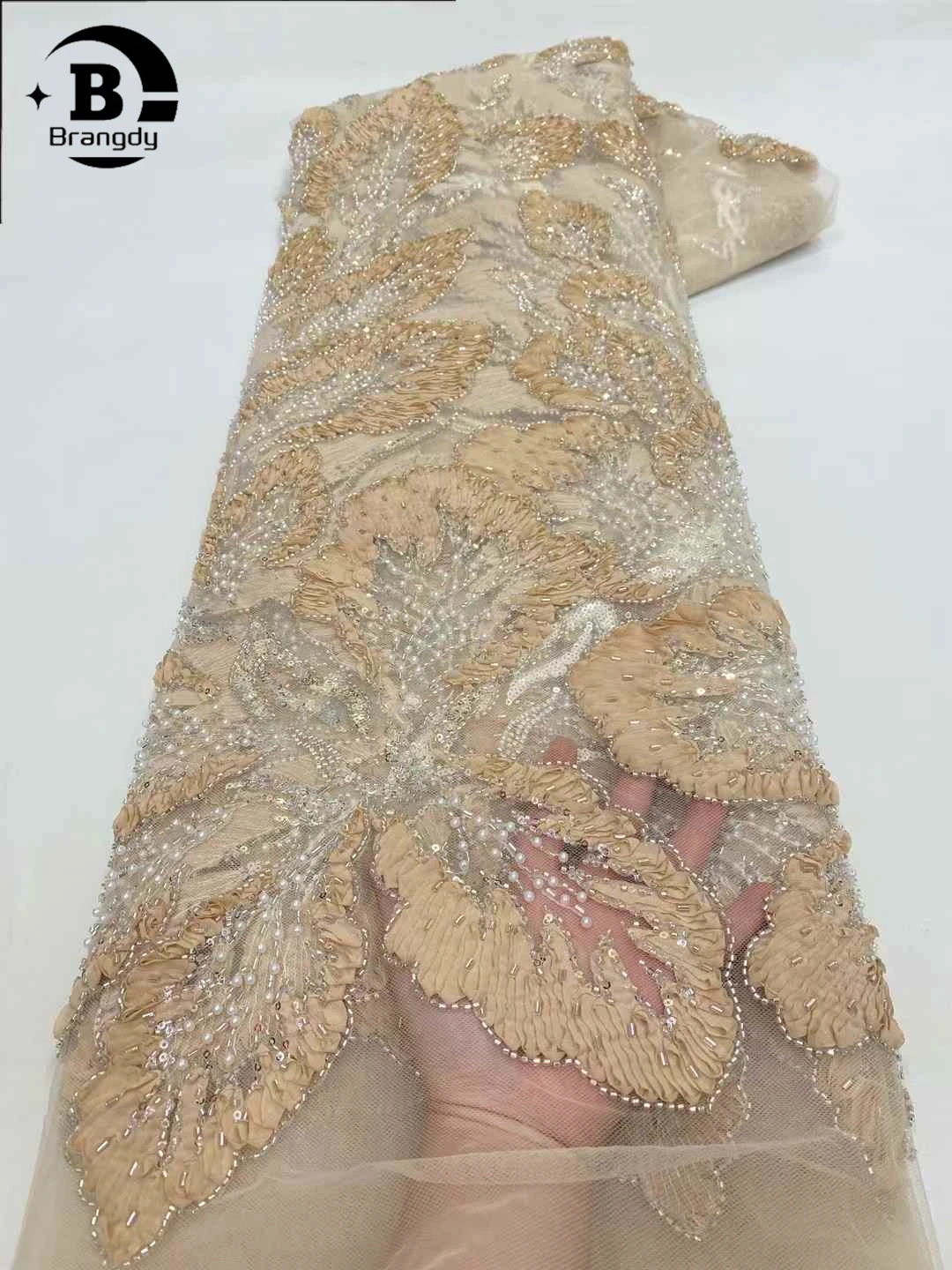 Африканский тюль с бисером - Фотография_2