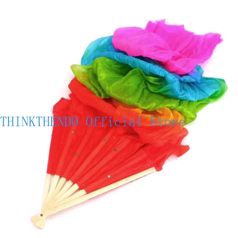 39bb colors silk fan dance fan - Фотография_3