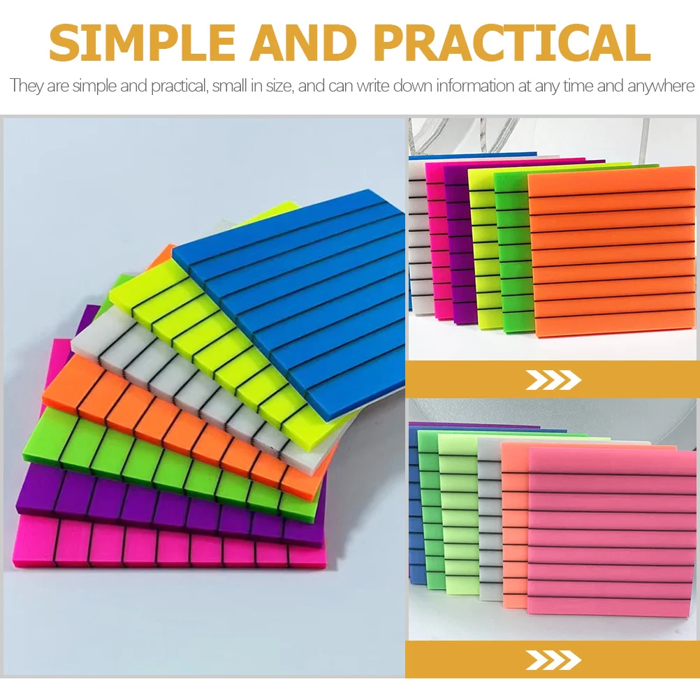 Прозрачные разноцветные портативные блокноты для офиса