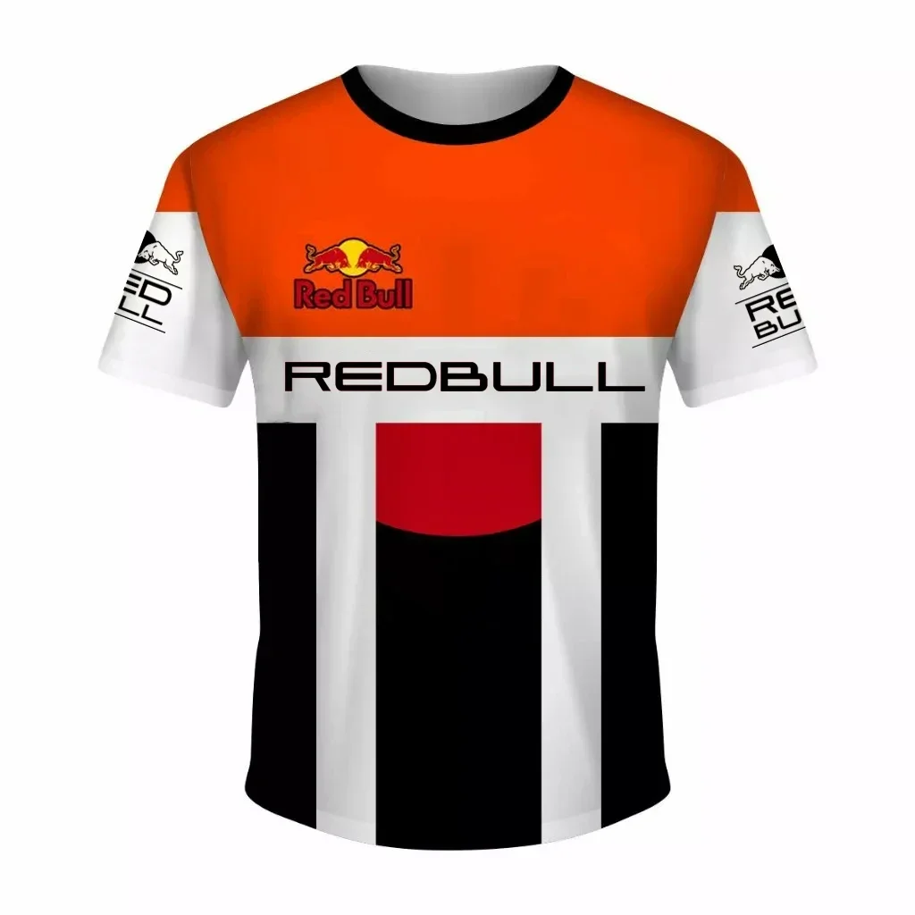 Мужская мотоциклетная футболка red bull с 3d принтом - Фотография_6