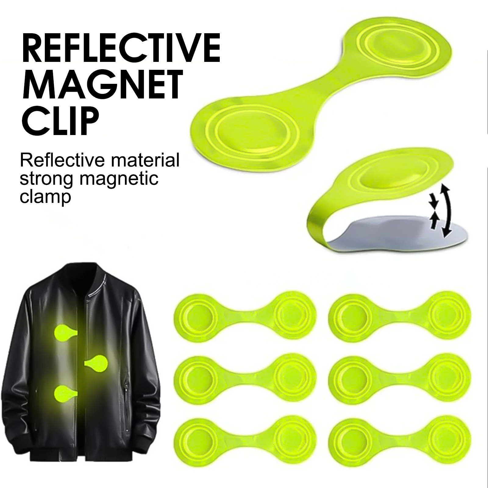 Светоотражающие магнитные зажимы для детских рюкзаков