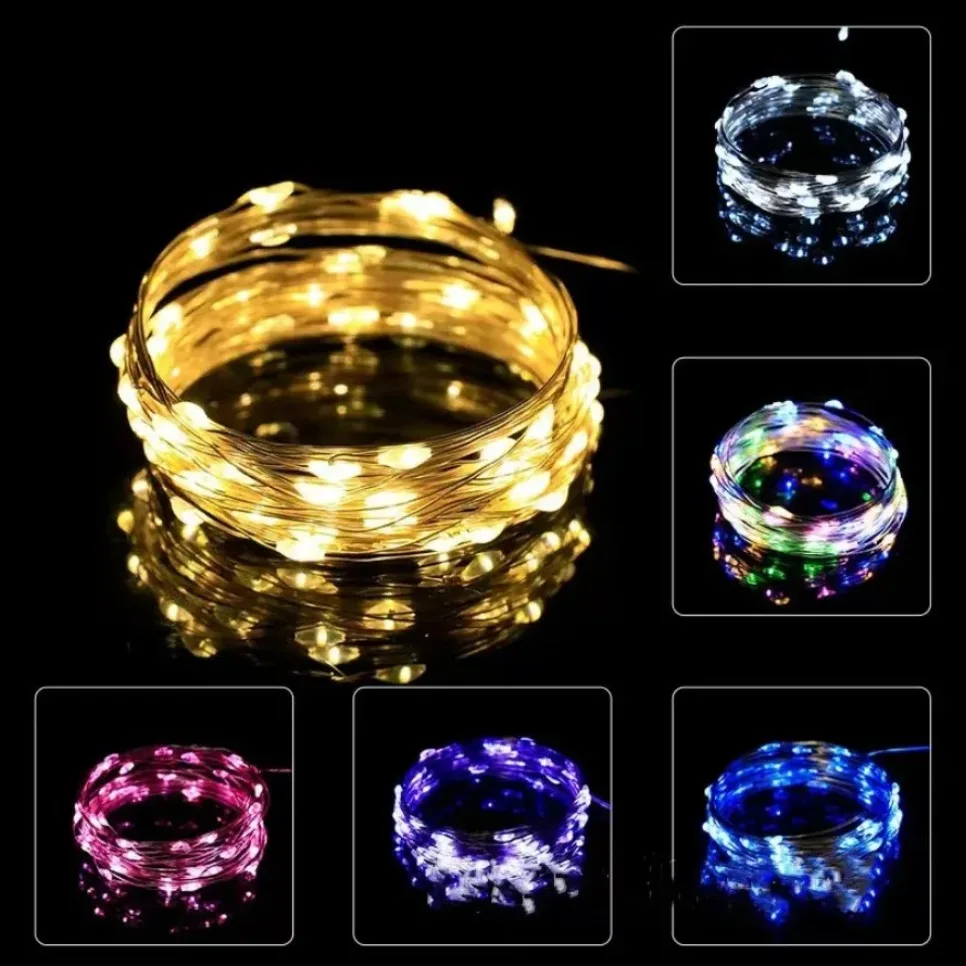 M led медная проволока сказочная - Фотография_2